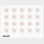 Pink S'more Girl 1er Anniversaire Sticker Merci (Feuille)