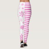 Pink Snowflake Christmas Leggings (Dos)