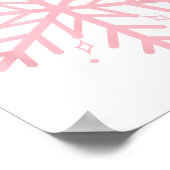Pink Snowflake Poster (Hoek)