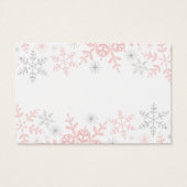 Pink Snowflakes Baby shower Devinez Combien De Jeu (Dos)