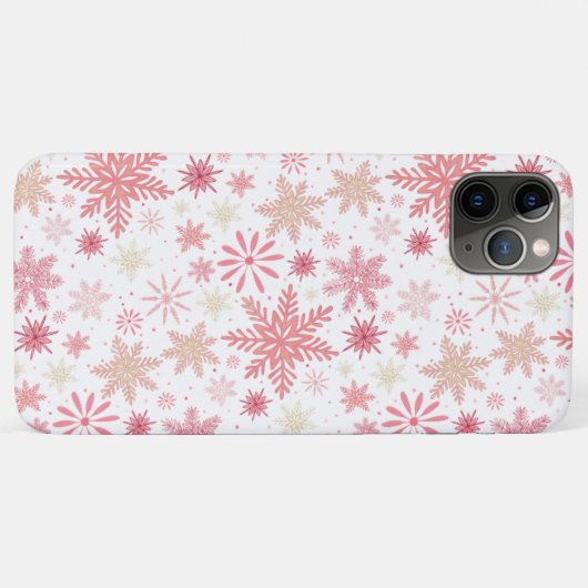 Pink Snowflakes iPhone / coque ipad (Dos (Horizontal))