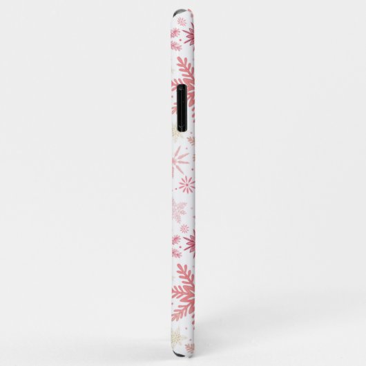 Pink Snowflakes iPhone / coque ipad (Dos/Droite)