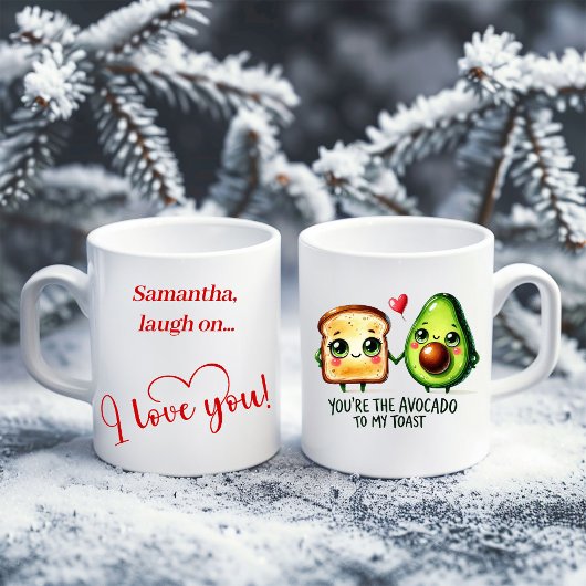 Pink Snowman Kids Mug Sweet Winter Forest Gift