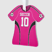 Pink Soccer Jersey Ornament (voorkant)