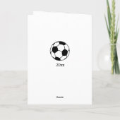 Pink soccer Sport 15e Anniversaire Carte (Dos)