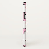 Pink Softball Girly Sportpatroon Case-Mate iPhone Case (Achterkant / rechts)