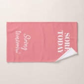 Pink Sore Aujourd'Hui Fort Demain Salle De Fitness (Serviette à main)