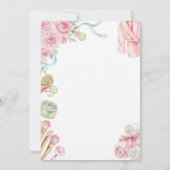 Pink Spa Party Invitation for Girl's 7th Birthday (Dos)