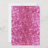 Pink Sparkle look Bow Photo Graduation Invitation (Dos)