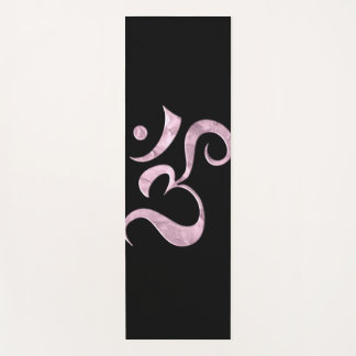 Pink Sparkle Om  Yogamat