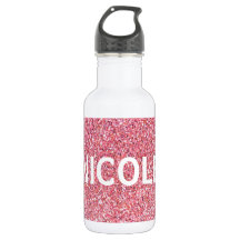 Pink Sparkle Persoonlijke benaming Water Fles
