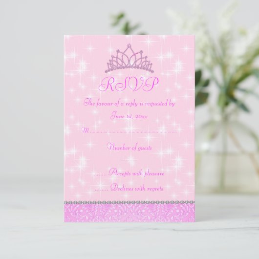 Pink Sparkle Princess RSVP (Debout devant)