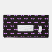 Pink Sparkle Sunglasses Minimalist Pattern Bureaumat (Keyboard & Muis)