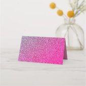 Pink Sparkles Place Card (Achterkant)