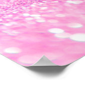 Pink Sparkly Glitter Butterfly Princess Poster (Hoek)