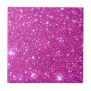 Pink Sparkly Glitter Girly Stuff Glam Tegeltje