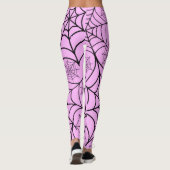 Pink Spider Web Halloween Leggings (Achterkant)