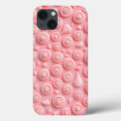 Pink Spiral Pattern iPhone Case Feminine Look (Achterkant)