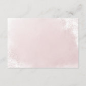 Pink Splash Minimalist Wings & Conseils Cartes (Dos)