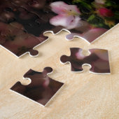 Pink Spring Blossom Blue Sky Orton Effect Legpuzzel (Zijkant)