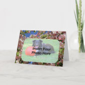 Pink Spring Blossoms Floral Frame Photo Kaart (Voorkant)