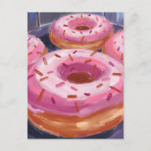 Pink Sprinkle Donuts Baking Pastry Briefkaart (Voorkant)