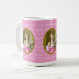 Pink St. Agatha (M 003) 15 oz. Café Mug
