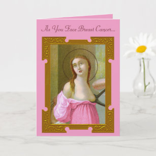 Pink St. Agatha (M 003) Carte d'encouragement 2