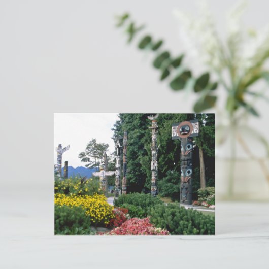 Pink Stanley Park, Vancouver bloemen Briefkaart (Staand voorkant)