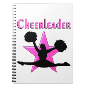 PINK STAR CHEERLEADER NOTITIEBOEK