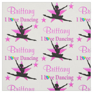 PINK STAR GEPERSONALISEERDE OOGVERBLINDENDE DANSER STOF