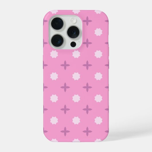 Pink Star Petal Dot Pattern (Verso)