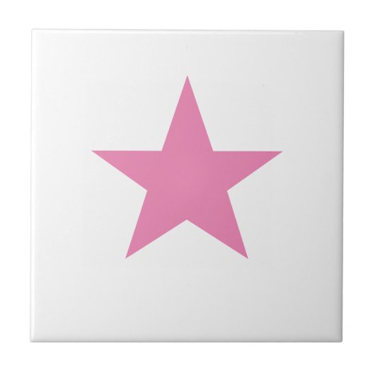 Pink Star Tegeltje (Voorkant)
