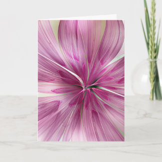 "Pink Star Wildflower" van Nan Engen wenskaart Kaart