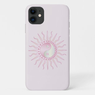 Pink Starburst Yin Yang iPhone 11 Hoesje