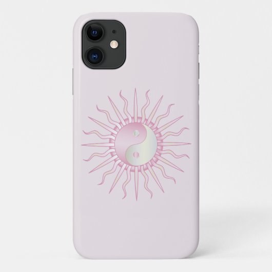Pink Starburst Yin Yang Case-Mate iPhone Case (Achterkant)