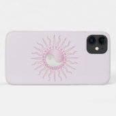 Pink Starburst Yin Yang Case-Mate iPhone Case (Achterkant (horizontaal))