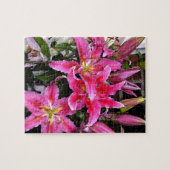 Pink Stargazer Lily Legpuzzel (Horizontaal)