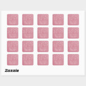 Pink Starry Night Enregistrer la date Stickers (Feuille)
