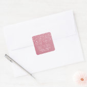 Pink Starry Night Enregistrer la date Stickers (Enveloppe)