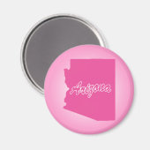 Pink State Arizona Magnet (Recto/Verso)