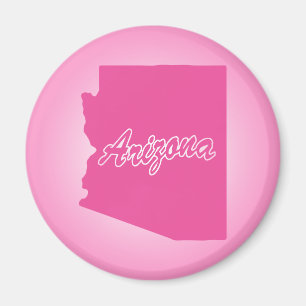 Pink State Arizona Magnet