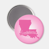 Pink State Louisiana Magnet (Recto/Verso)