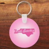 Pink State North Carolina Sleutelhanger (Voorkant)