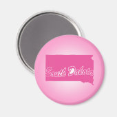 Pink State South Dakota Magnet (Recto/Verso)