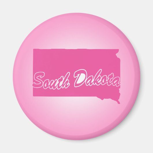 Pink State South Dakota Magnet (Devant)