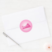 Pink State Virginia Classic Round Sticker (Envelop)