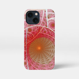 Pink Steampunk Abstract iPhone 13 Mini Hoesje