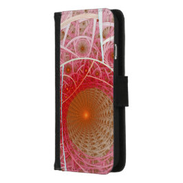 Pink Steampunk Abstract iPhone 5 Portefeuille Hoesjes