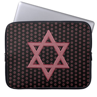 Pink Ster van David Naadloos Laptop Sleeve